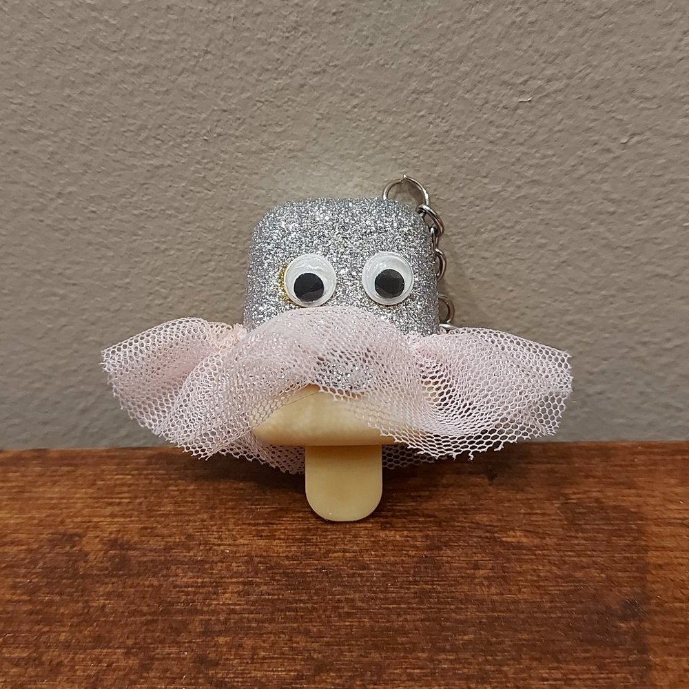 2/$8 Glitter Popsicle in Tutu Keychain